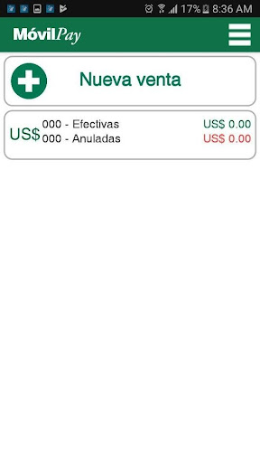 MovilPay Retail Screen 2