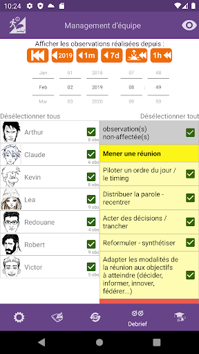 Skill by skill Assessment Screen 3
