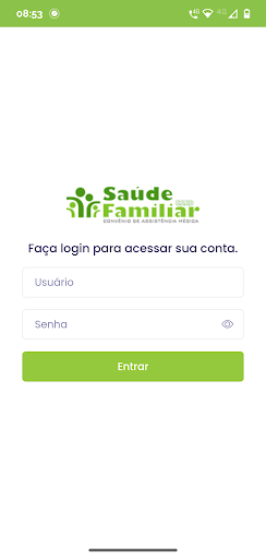 Android application App Saúde Familiar Card screenshort