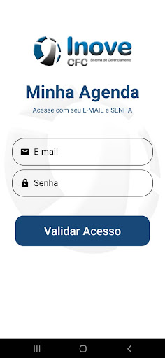 Android application Agenda Instrutor screenshort