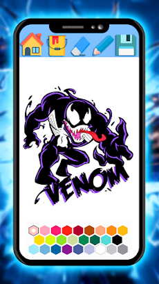 Venom super coloring man heroのおすすめ画像2