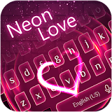 Neon Love Keyboard Theme icon