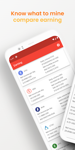 Android application What to mine? screenshort