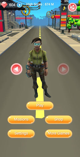 Endless Runner Screen 2