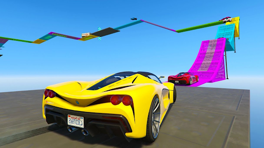 Crazy Superhero Car Stunt Race 5