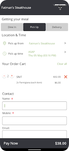 Fatman Steakhouse Screen 3