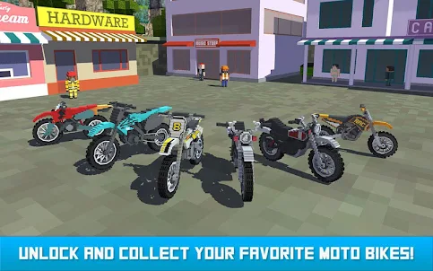 Blocky Moto Bike Winter Breeze