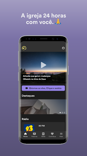Android application Igreja Batista de Oswaldo Cruz screenshort
