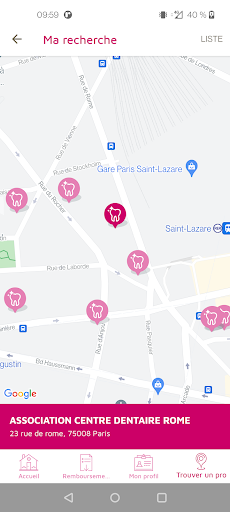 Android application Mon appli Mieux-Etre screenshort