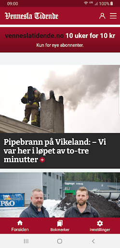 Android application Vennesla Tidende screenshort