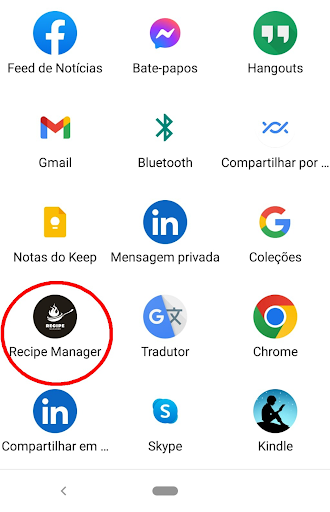gerenciar receitas Screen 2