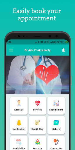 Android application Dr Asis Chakrabarty’s Clinic screenshort