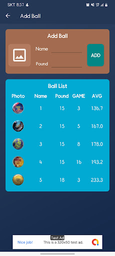 Bowling Score Screen 3