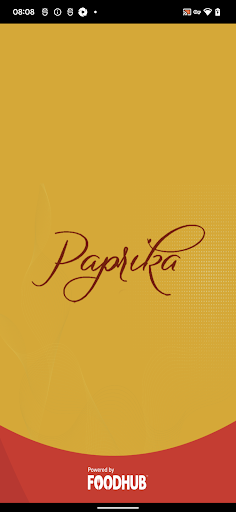 Android application Paprika Indian Dining screenshort
