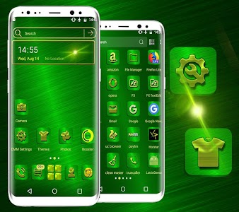 Green Texture Launcher Theme Unknown