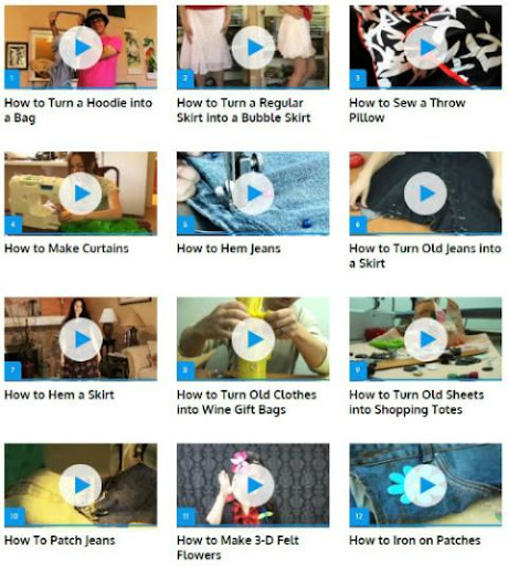 Android application Sewing Classes (Guide) screenshort
