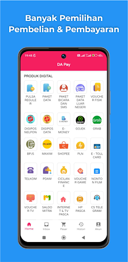Android application DA PAY screenshort