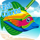 Kids Fish Coloring Book Pages icon