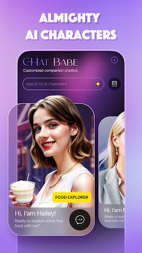 Android application ChatBabe screenshort