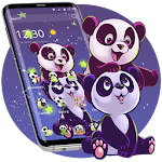 Cover Image of डाउनलोड Sweet Panda Cartoon Theme 1.1.5 APK