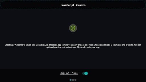 Screenshot of JavaScript Libraries