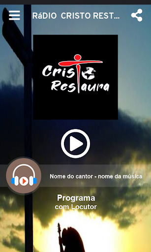 Android application Rádio Cristo Restaura screenshort