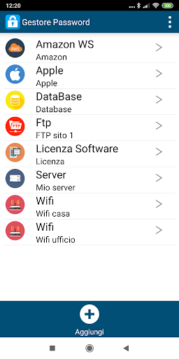 Password, Notes and Contacts M Screen 3