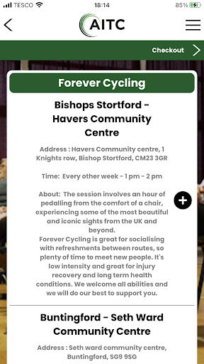 Active in the Community CIC Screen 2