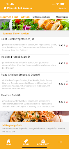 Pizzeria bei Yasmin Screen 3