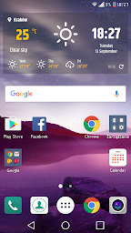 Simple weather & clock widget