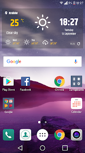 Simple weather & clock widget Capture d'écran