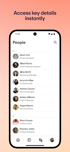 Screenshot of Personio