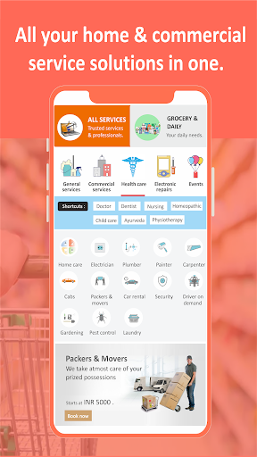 Android application Tapmantra : Service & Shopping screenshort
