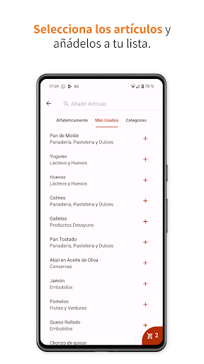 Lista de la Compra Screen 2