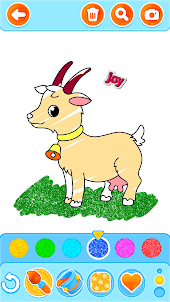 Farm Animals Coloring Game