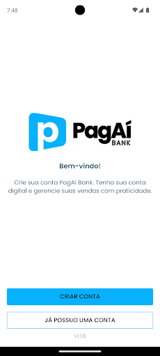 Android application PagAí Bank screenshort