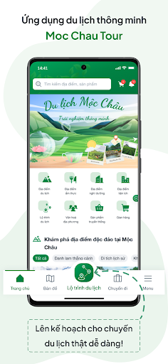 Android application Mộc Châu Tour screenshort