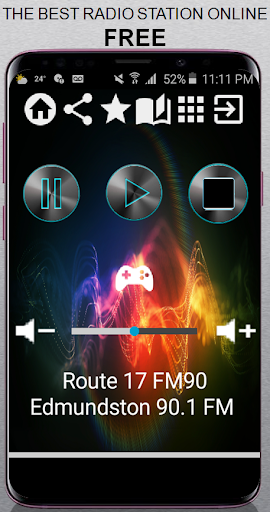 Android application Route 17 FM90 Edmundston 90.1 screenshort