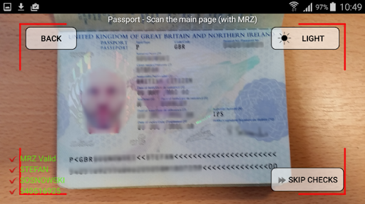 uComply DNA Scanner App Screen 3