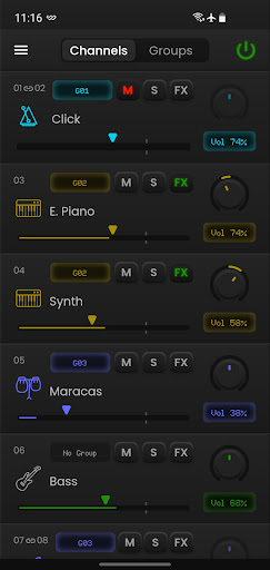 Android application StageWave screenshort