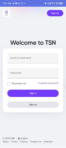 Android application Tellit Social Network screenshort