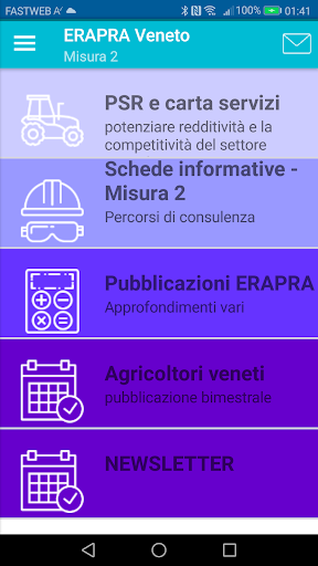 Android application ERAPRA Veneto screenshort