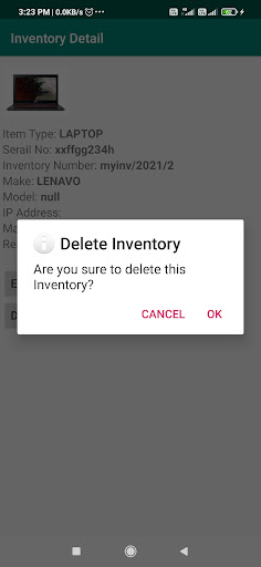 Inventory and Complaint Track Screen 2