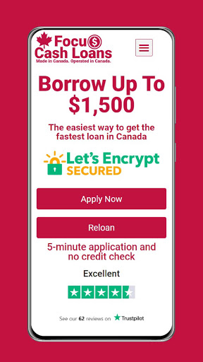 Android application Online Payday Loans Canada screenshort