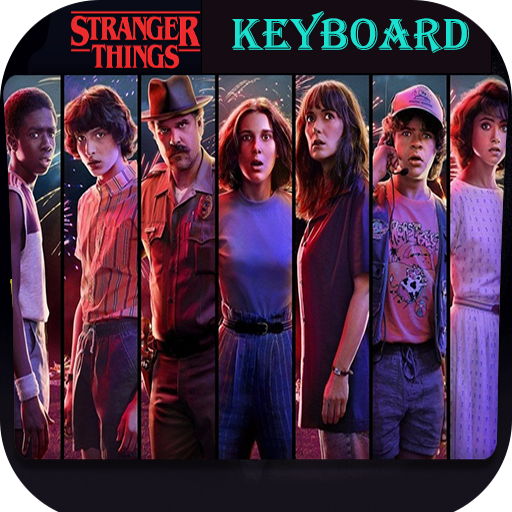 keyboard theme stranger things logo