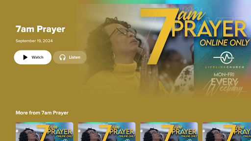 Screenshot of Lifeline Church