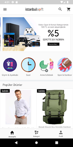 Android application İstanbul Soft C2C screenshort