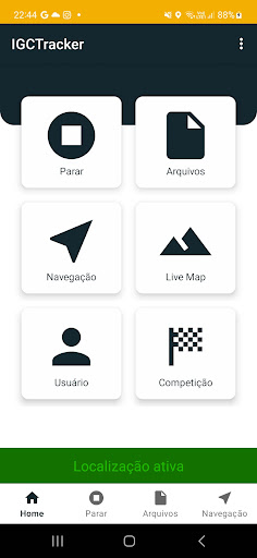 Android application IGC Flight Tracker Location screenshort