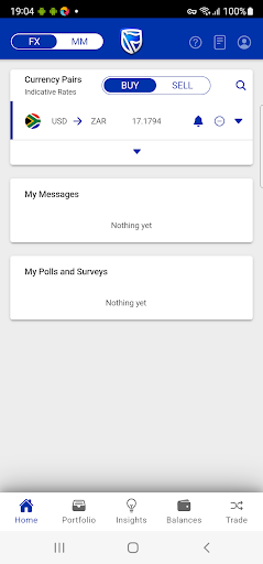 Android application eMarketTrader screenshort