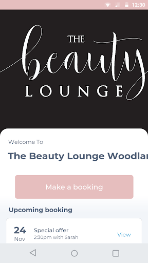 Android application The Beauty Lounge Woodlands screenshort